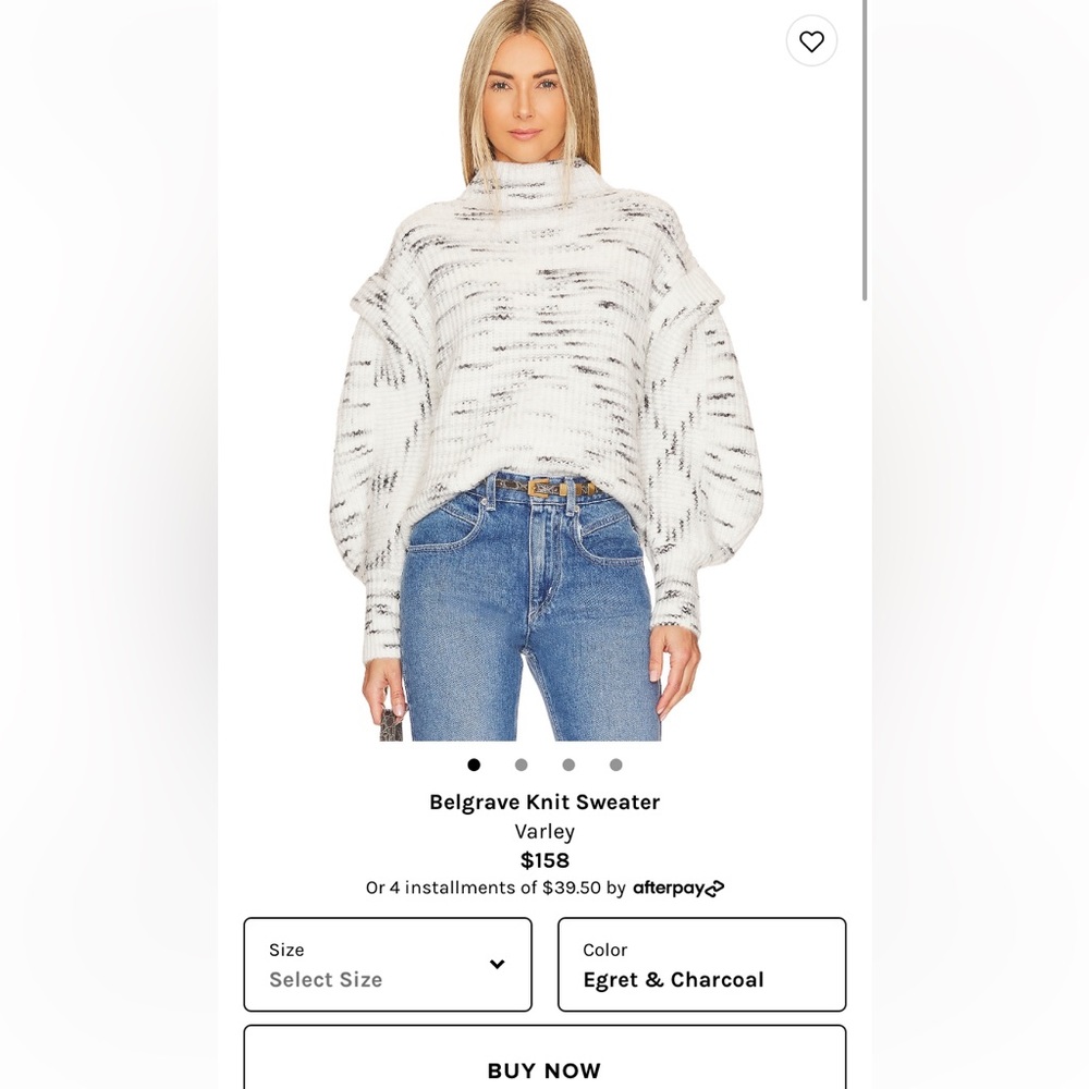 Brand new Varley sweater. Size medium NWT